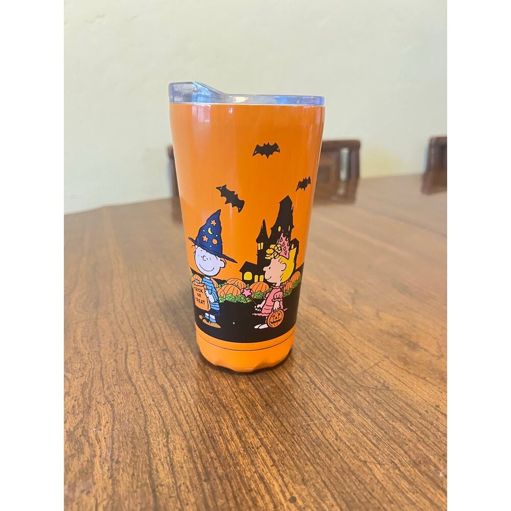Peanuts Snoopy & Woodstock Halloween Party The Great Pumpkin Tumbler
